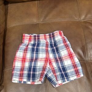 Healthtex Red and Blue Plaid Kids Shorts